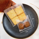 100Pcs English Printed 4 in 1 Frosted Self-adhesive Self Sealing DIY Biscuit Cookie Snowflake Pastry Packaging Bags other