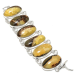 Septerian Stone Gemstone Handmade 925 Sterling Silver Bracelet7-8 o0h60