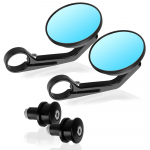 Tahavaatepeeglid Mootorratta Juhtraud 7/8 Osad Mootorratta Tarvikud Universaalsed Honda BMW Suzuki Dirt Pit Bike Cafe Racer jaoks taevasinine v&auml;rv