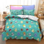 Uus 3D m&auml;ng Animal Crossing Digitr&uuml;kiga Voodipesukomplekt Poistele Armas Tekikott Komplekt Voodikomplekt Voodipesu &Uuml;heinimese T&auml;ism&otilde;&otilde;dus Queen King Suurusega 70x133cm 2pcs