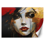 Tapeet Naise n&auml;o abstraktsioon 100x70 punane