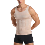 Meeste salendav kehavormija paak, Tummy Control Shapewear varrukateta s&auml;rgid, k&otilde;hukontrolli aluss&auml;rgid, k&otilde;hu vest L beež