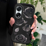 V&auml;rvitud muster Big Wave Edge pehme silikoon materjal Macaron telefoni &uuml;mbris p&otilde;rutuskindel kaitsev kummist &uuml;mbris OPPO Reno Realme jaoks Realme Narzo N55 roosa
