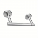 Kahepoolne roostevabast terasest rullihoidja, eemaldatav seinale paigaldatav tualettpaberi hoidja must