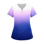 Naiste lukuga kaelarihm Moodne vabaaja gradientprintidega topid Dry-nurse top XXXL sinine