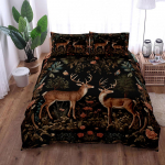 Metsloomade Hirvede Tekikoti Komplekt EL &Uuml;hekohaline Kahekohaline Kuningas USA &Uuml;hekohaline T&auml;issuuruses Kuninganna Suuruses Voodipesukomplekt 140x210cm