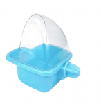 Pritsmete v&auml;ltimise lindude puuris&ouml;&ouml;tja papagoi linnud vees rippuv kauss papagoi s&ouml;&ouml;tja kast lemmiklooma puuri toidukonteiner linnutarbed S 12x10x11.5cm valge