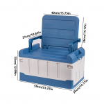 Auto pagasiruumi hoiukast koos seljatoega kokkuklapitava automaatse pagasiruumi organiseerijaga auto kahekihiline sorteerimiskast Koristuskonteiner