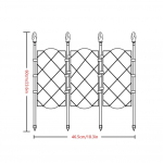 Aiakurgi v&otilde;re, roostekindel, suur metallv&otilde;re, vastupidav, ronitaime tugi, dekoratiivne k&ouml;&ouml;giviljadele, lilledele, viinapuudele