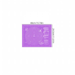 Silikoonist k&uuml;psetusplaadist taigna rullimine Fondant k&uuml;psetusmatt Mittekleepuv taignategemise matt keraamiliste kondiitritoodetega S lilla