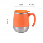 500 ml Kahe seinaga termokruus kaanega roostevabast terasest &otilde;llekohvitopsid Travel Camping Kaasaskantav tee-veetass k&ouml;&ouml;gin&otilde;ud 500ml