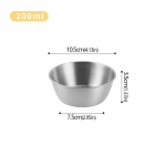 304 Roostevaba Terasest Majapidamises Kasutatav Korea K&ouml;&ouml;gi Kauss K&auml;epidemega Riisiveini Kauss Kaste Maitseainete N&otilde;u Toidu Serveerimiseks K&ouml;&ouml;gi Lauan&otilde;ud