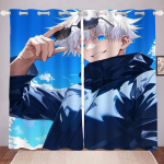 Jaapani K&ouml;&ouml;gi L&uuml;hike Uksekardin Anime M&auml;ngutegelased Jaapani Gojo Goh Uksekardin Noren Magamistoa Vahesein Kodu Dekoratsioon Uks 100x140