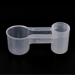 Plastikust lemmikloomade lindude jootja s&ouml;&ouml;tja veepudeli tass kassi kana tuvi papagoi hamster kahe otsikuga veejuht pereaia jaoks