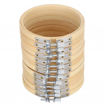 Tikkimisr&otilde;ngad ringikujulised ristpistes r&otilde;ngas puidust raam Kreemiv&auml;rvilised isetegemise t&ouml;&ouml;riistad