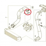 Vahejahuti Turbo Tose Tihend 11617801222 Autovaruosad Mustad Autotarvikud Uus Praktiline BMW E46 E60 E61 E65 jaoks CHINA