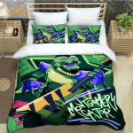 F-Five-Nights At Freddy's FNAF voodipesukomplekt King Twin Double Boys voodipesu Mirkofiibrist v&otilde;i pol&uuml;estrist tekikott EU single(135x200cm)