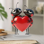 Lame akr&uuml;&uuml;list Love ANT Lovers lauasilt 21x16,8 cm s&otilde;brap&auml;eva kaunistus pruudile ja
