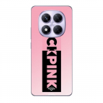 Coque - Maniacase - Xiaomi Redmi Note 14 Pro 5G - Logo Blackpink - Souple - Rose et noir