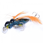 1 tk Ant Minnow kalap&uuml;&uuml;gi peibutis s&ouml;&ouml;dakonksud 3,2 cm/4,5 g sulgedega v&otilde;ltss&ouml;&ouml;t, k&otilde;va kalap&uuml;&uuml;gi k&otilde;risti rant, 3D silm 3