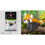 Lapsed M&auml;nguasi Mini Ehitusklotsid Mikroklotsid Kotkas P&otilde;der Koer Kass Linn Loomad 3D Mudelkott Kingitused Harivad m&auml;nguasjad lastele