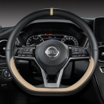 for Nissan March Micra K10 K11 K12 K13 K14 PU Leather Car Steering Wheel Cover Fast Shipping Auto Accessories D Shape Beige