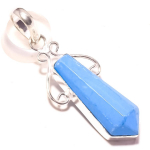 Blue Turquoise Gemstone Pendant Handmade Gift Antique Design Jewelry 2 e4f49
