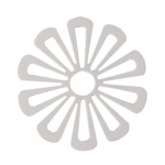 1 tk k&ouml;&ouml;gipoti matt lillekujuline potihoidjad libisemisvastase kaitsega padjapannihoidja isolatsioonialused P&otilde;lemisvastased alusalused 16.8cm hall valge v&auml;rv