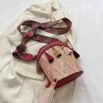 Ethnic Bucket kott naistele Tuti &uuml;he &otilde;lakott naistele Moodne mitmek&uuml;lgne naiste kott punane