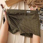 Meeste ruudulised puuvillased bokserid: Mugav, lai ja hingav aluspesu L (recommended 90-115 jin)