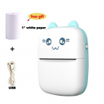 1 tk kaasaskantav termoprinter Mini Bluetooth juhtmeta fototasku termosildiprinter Multifunktsionaalne HD miniprinter YSXX roosa