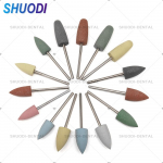 10 tk v&otilde;i 15 tk Hambaravi Vaik Silikoonkummist Freesid 2,35 mm Hambaravi ASilikoon Komplekt Poleerijad Poleerimisfreesid Hambaravi Labori Materjal 15 pieces