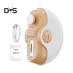 Elektriline k&uuml;&uuml;nel&otilde;ikur ja poleer LED-valgusega, 2-k&auml;iguline, laetav, 2-&uuml;hes, automaatne k&uuml;&uuml;neviil, beebidele, lastele, t&auml;iskasvanutele, pension&auml;ridele, manik&uuml;&uuml;ritrimmer 1 Set lilla