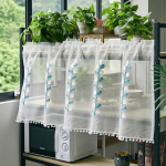 Tikitud lillelised l&uuml;hikesed kardinad Elutoa kardinad magamistoa uste akende rulood One Size