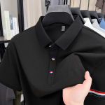 Meeste l&uuml;hikeste varrukatega T-s&auml;rk, polos&auml;rk, &auml;riline vabaaja rev&auml;&auml;riga pullover, alumine s&auml;rk, topp M