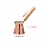 3 suuruse kohvi puidust k&auml;epide Cevze T&uuml;rgi kohvikann, kohvi T&uuml;rgi t&uuml;rgi vasest kohvimasin S