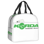 Korda Fishing Logo Isoleeritud L&otilde;unakott Naistele Kaasaskantav Kalamehe Kingitus Termiline Jahuti Bento Karbile Rannas Telkimine Reisimine 22x20x13CM sinine