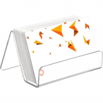 L&auml;bipaistev akr&uuml;&uuml;list lauaarvuti visiitkaardihoidja laud laud riiul kast Hoiuvitriin restorani kontoritarbed puhas