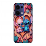 Coque de t&eacute;l&eacute;phone - Maniacase - Oppo Reno 13 5G - Silicone - Souple - Stitch Angel coeur color&eacute;