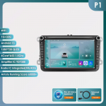 Hizpo 8 2 Din Multimeediapleier Volkswagen Golf 5 Transporter VW Passat B6 Polo Jetta Skoda Seatile Android 13 Intelligentne Carplay Autoraadio GPS P1 4Core 1G 32G AI