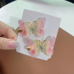 V&auml;rvilised Liblikad Juuksen&otilde;elad T&uuml;drukutele Juukseklambrid Naistele Armsad Juukseehted Vikerkaare Peakatted Moodsed Juuste Aksessuaarid