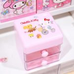 Sanrio Mini Lauakorraldaja Joonisfilm Hello Kitty Cinnamoroll Melody Kahekihiline Ehted Kleebised Hoiukarp T&uuml;drukute Kingitused