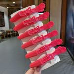 6 tk V&auml;rvilised alligaatorid juukseklambrid, klambrid juuksurisalong Professionaalne salong Juuksehoidja Krokodill juuksen&otilde;elad Juuksejuuksuri aksessuaarid