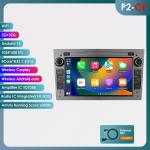 Ossuret Intelligentne 8G 128G Android 12 Autoraadio Opel Astra H J 2004 Vectra Vauxhall Antara Zafira Corsa C D Vivaro Meriva jaoks 4G Carplay GPS-m&auml;ngija G P2CP 4Core 2G 32G