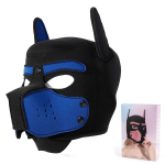 Huskyliku koera peakate &Ouml;&ouml;klubi Lavaesinemine Kost&uuml;&uuml;m Cosplay N&auml;omask FAI black