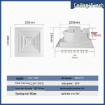 Lakke paigaldatav vaikne ventilatsiooniventilaator k&ouml;&ouml;ki ja vannituppa