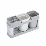 Vannitoa hambaharjahoidikud Tasuta mulgustamisharjade komplekt Hambatopsihoidja Hammaste vertikaalne tassihoidja two cup