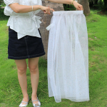 Gardening Net Skirt in White for Outdoor Use with High Density Mesh Half Skirt
