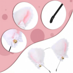 Kawaii kassi k&otilde;rva peapael kaelakee Anime Party Cosplay kost&uuml;&uuml;m pits vibu kellakrae Palus peakatted naiste t&uuml;drukute juuste aksessuaarid