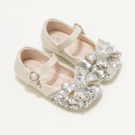 T&uuml;drukute kingad Laste printsessikingad S&auml;delevad kristallkingad Aisha V&auml;ikesed nahkkingad Beebi strasskividega esinemiskingad 24 beež